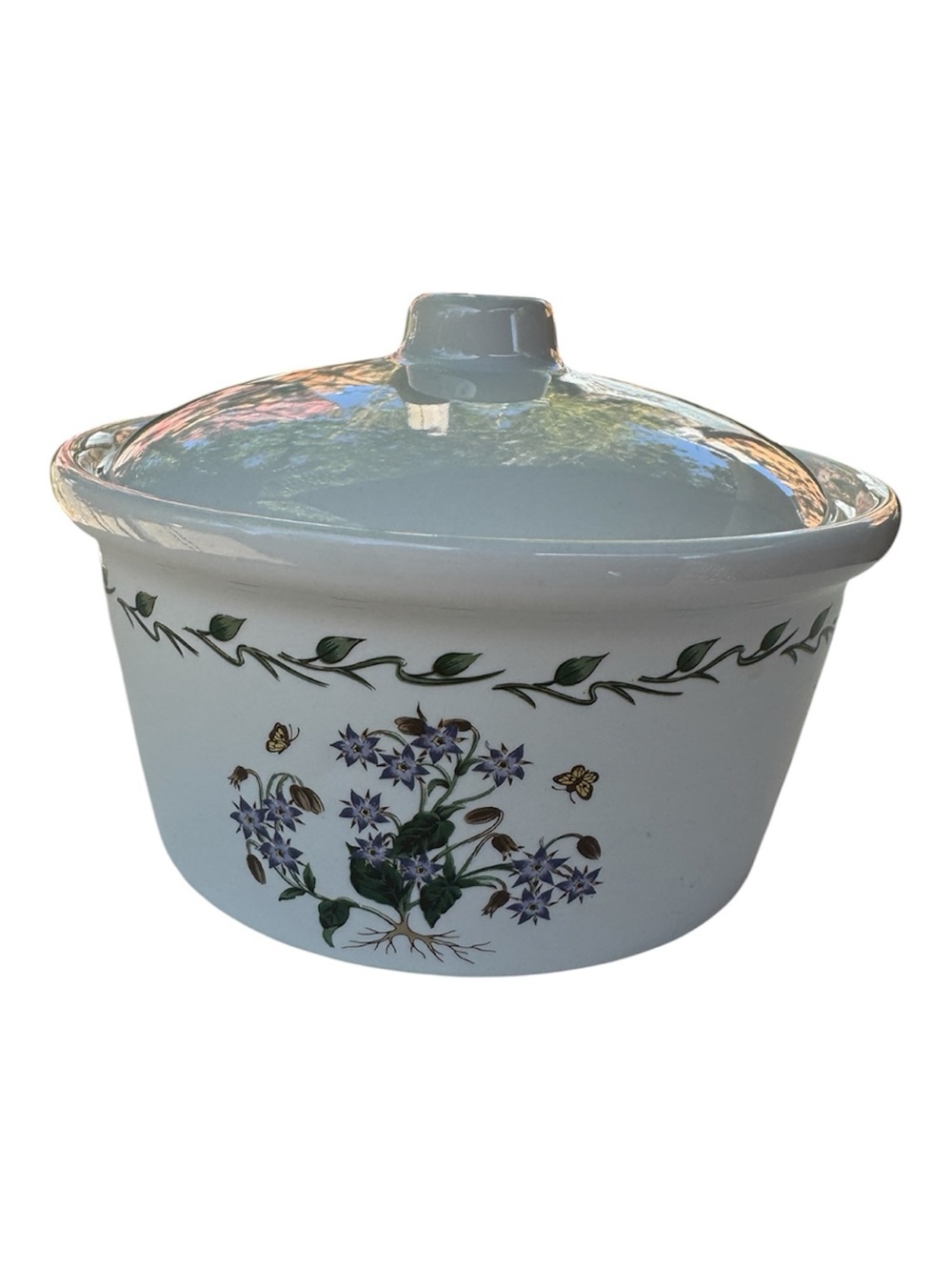 Lillian Vernon Botanical Gardens Mini Casserole w Lid | Cottagecore